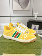 SNEAKER IN BRIGHT YELLOW MIX COLORFUL CALFSKIN