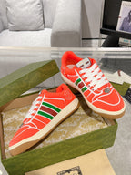 SNEAKER IN ROSE RED MIX COLORFUL CALFSKIN
