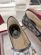 GC 2025 Espadrille With Horsebit Black Canvas 292456