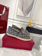 GC 2025 Espadrille With Horsebit Black Canvas 292456