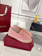 GC 2025 Espadrille With Horsebit Pink Canvas 292462