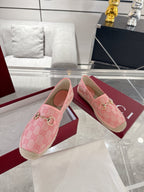GC 2025 Espadrille With Horsebit Pink Canvas 292462