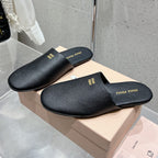 Miumiu Slipper Black Lambskin 205211