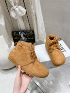 Loewe One-Piece Snow Boots Light Brown Suede 435630