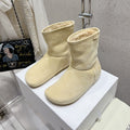 Loewe Lago Boots Butter Milk Suede 435624