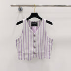 CC Refreshing Vest Purple White Polyester 215765