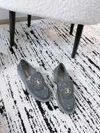 CC Moccasins 25mm In Grey Glossy Lambskin 144641