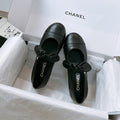 CC Mary Janes 15mm In Black Cowhide 144487