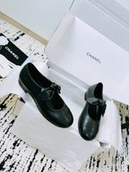 CC Mary Janes 15mm In Black Cowhide 144487