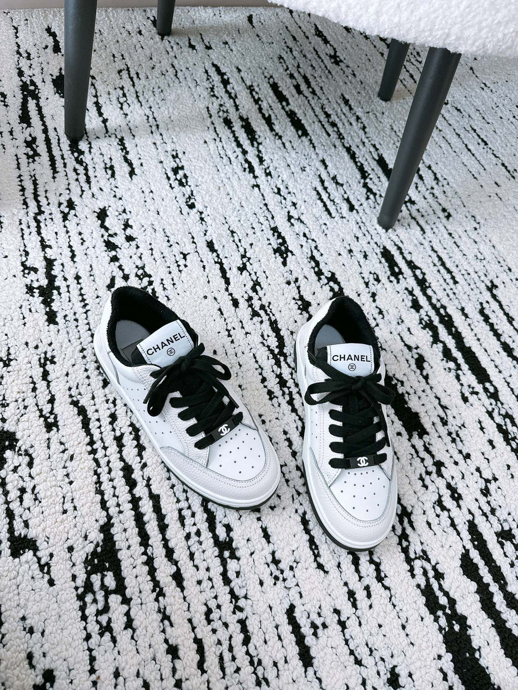 CC Sneaker In Black Cowhide 144509