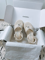 CC Sandals In White Lambskin 144530