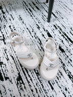 CC Sandals In White Lambskin 144530