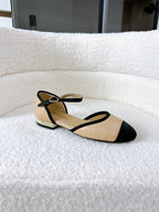 CC 25 Marry Jane Beige Imported Cowhide 300175