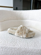 CC 25s Slippers 50mm Beige Wool 433605