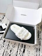 CC 25s Slippers 50mm White Wool 433607