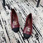 CC SS 2026 Pre Moccasin Black Burgundy Calfskin 628307