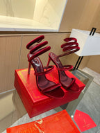 RC Sandals Red   Velvet Sheepskin 341989