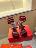 RC Sandals Red   Velvet Sheepskin 341989