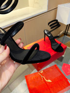 RC Sandals Black   Velvet Sheepskin 341992