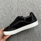 HM Men's Get Sneaker Black Suede Calfskin 336083