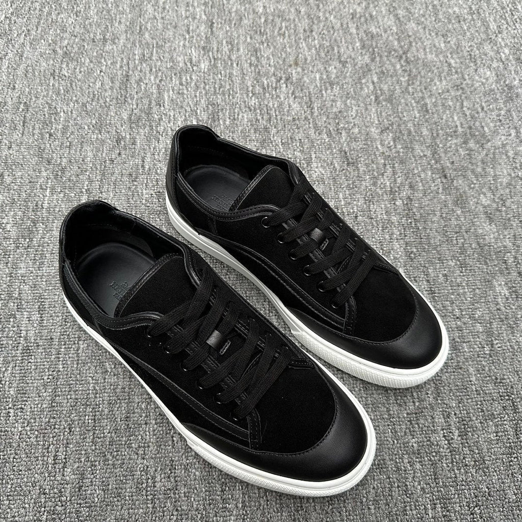 HM Men's Get Sneaker Black Suede Calfskin 336083