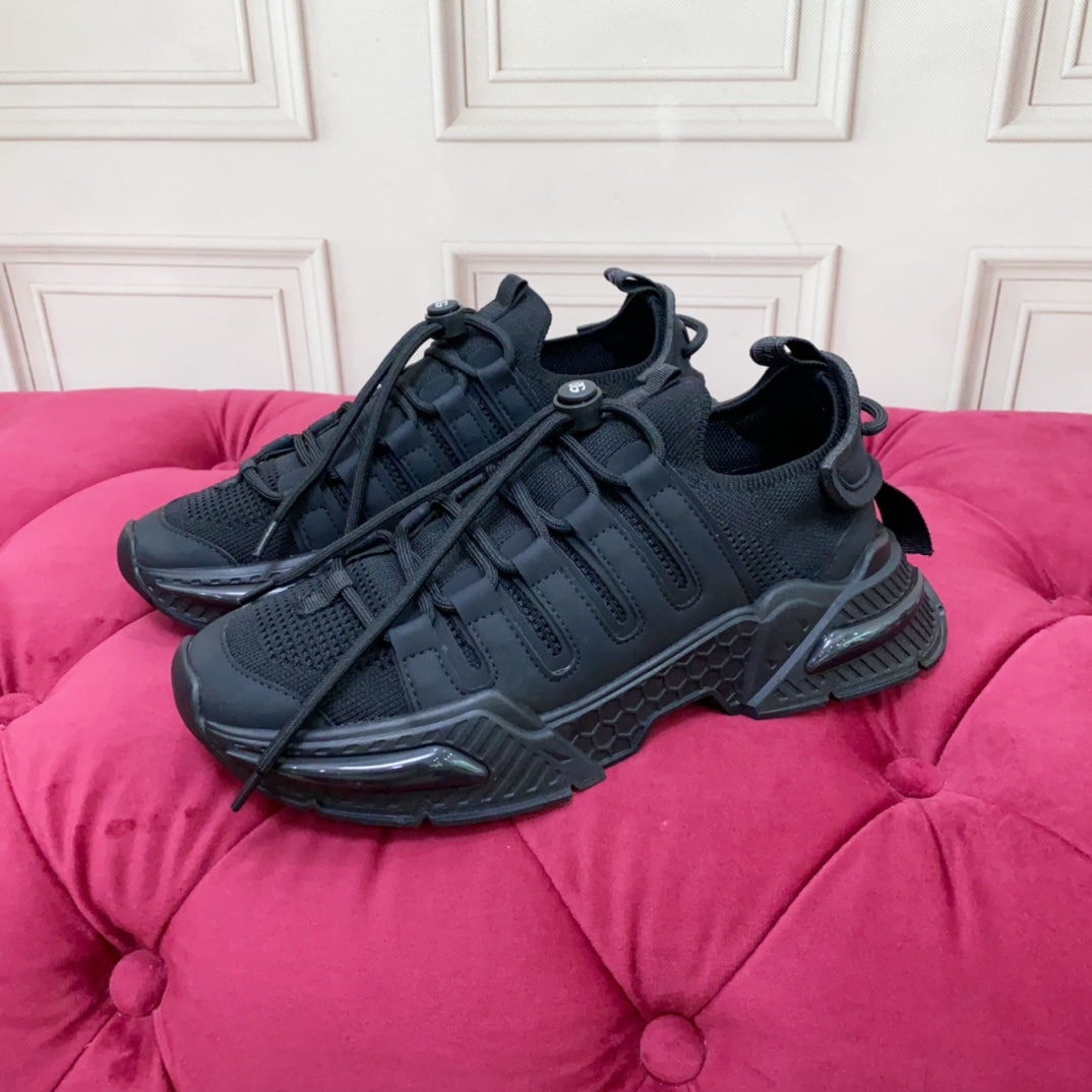 DC 24 Airmaster Sneakers Black Cowhide 947293