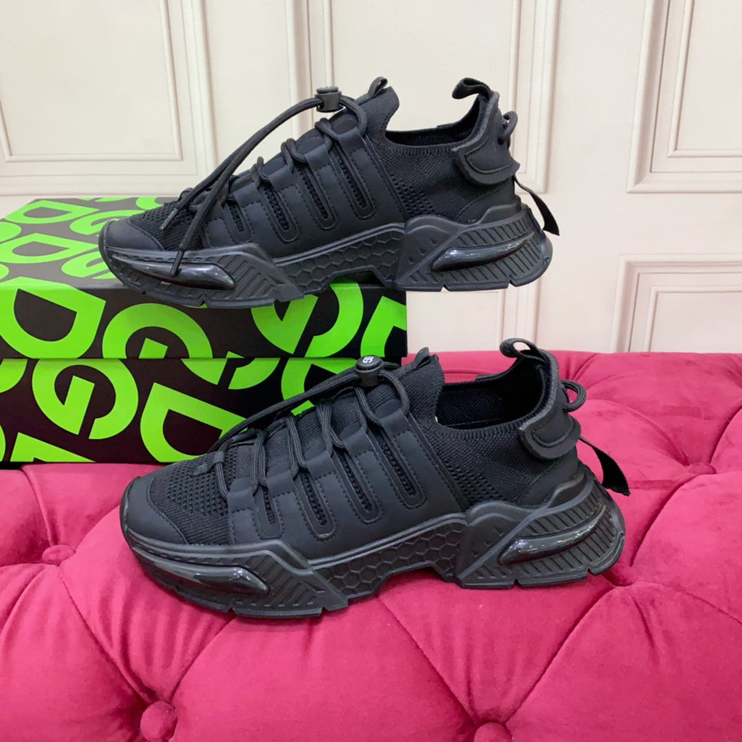 DC 24 Airmaster Sneakers Black Cowhide 947293