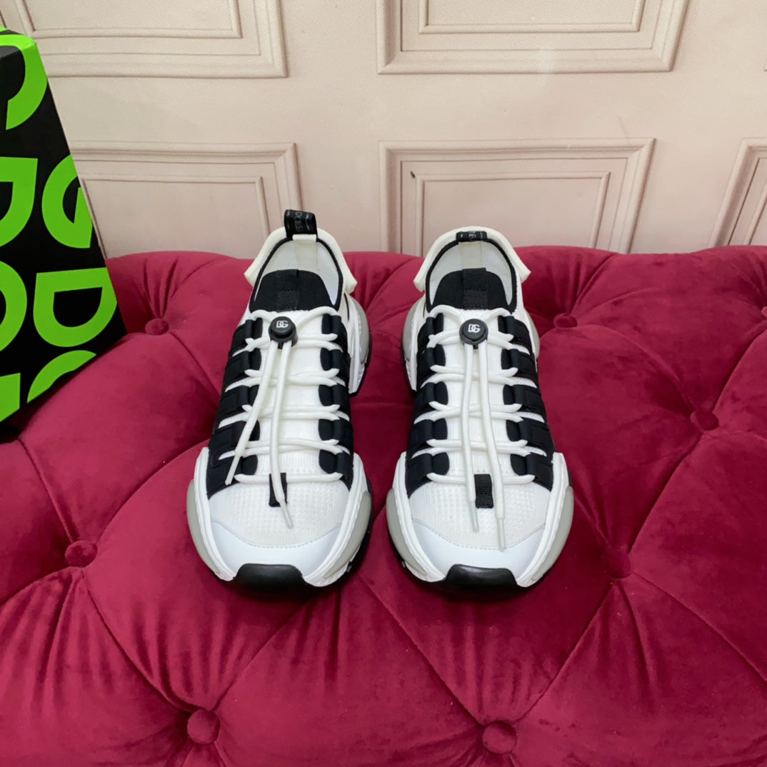 DC 24 Airmaster Sneakers White Black Cowhide 947301