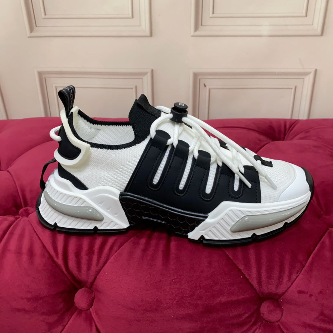 DC 24 Airmaster Sneakers White Black Cowhide 947301