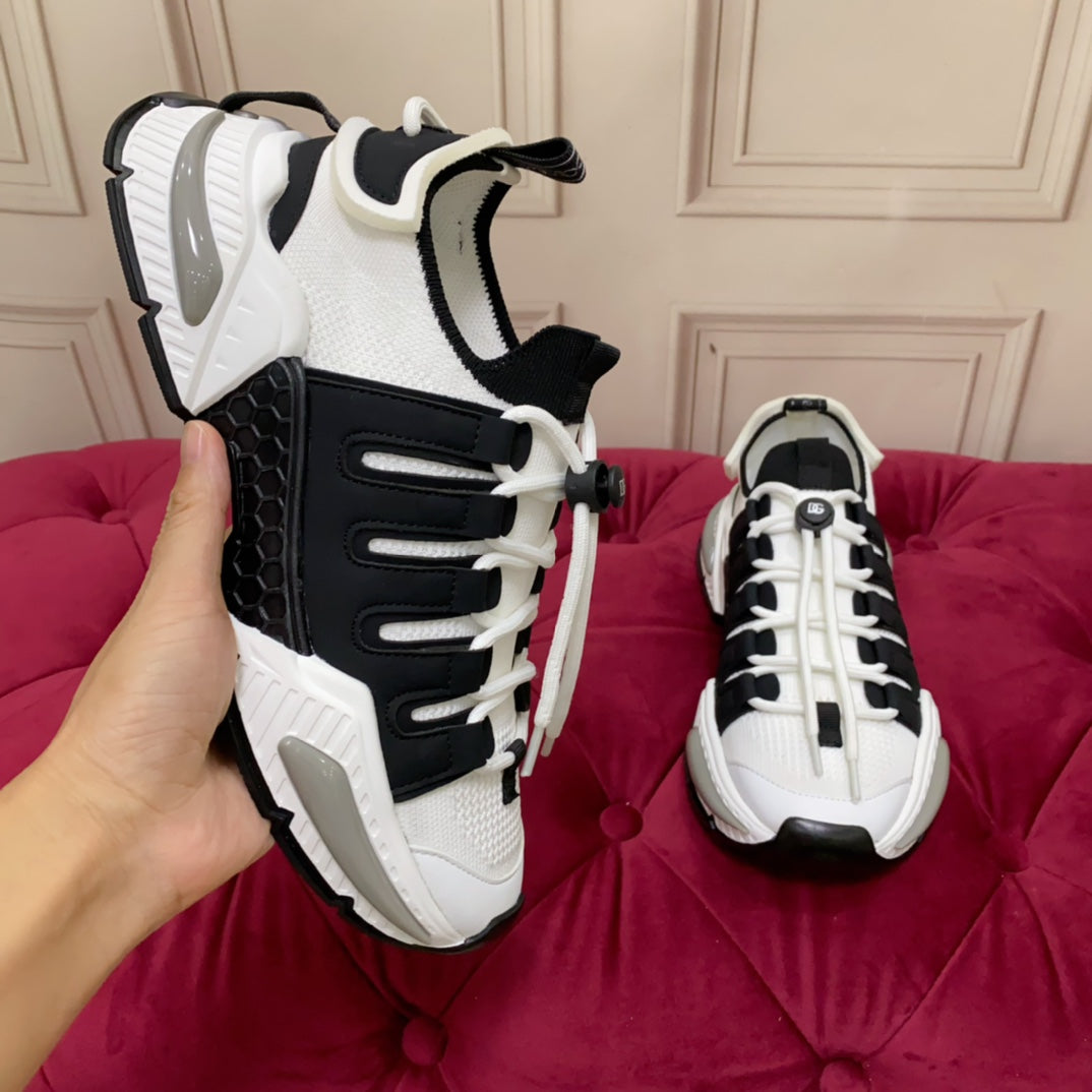 DC 24 Airmaster Sneakers White Black Cowhide 947301