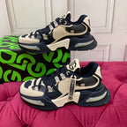 DC 24 Airmaster Sneakers Beige Black Cowhide 947305