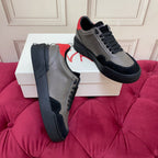 DC 24 New Roma Sneakers Grey Black Red Cowhide & Sheepskin 100861