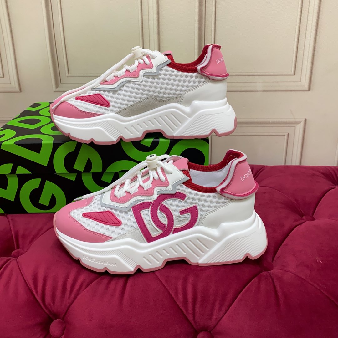 DC 24 Daymaster Sneakers White Pink Cowhide & Demin 167332