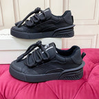DC 25 Casual Sports Shoes Black Cowhide & Mesh 232263