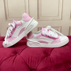 DC 25 Casual Sports Shoes White Pink Cowhide & Mesh 232259