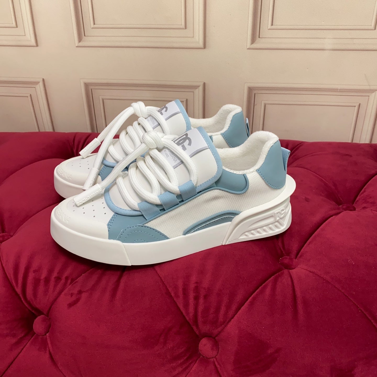 DC 25 Casual Sports Shoes Slate Blue Cowhide & Mesh 271100