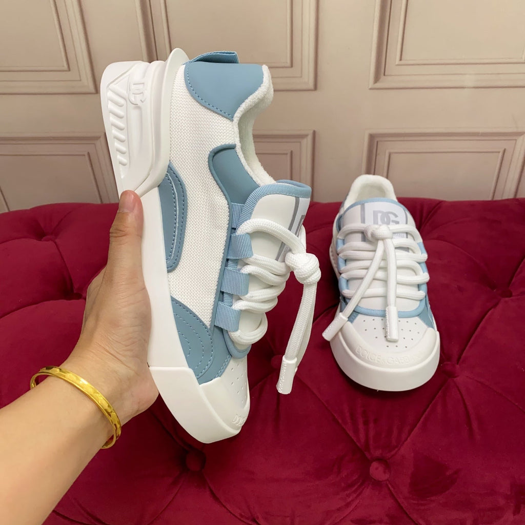 DC 25 Casual Sports Shoes Slate Blue Cowhide & Mesh 271100