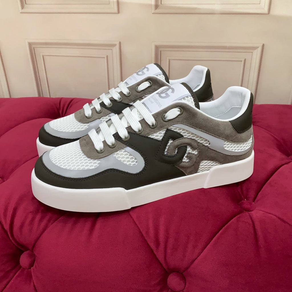 DC 25 Strobel Portofino Light Sneakers Black Brown Mesh & Sheepskin 271119