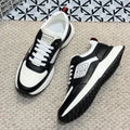 GG Men's Sneaker Black White Sheepskin 524704