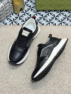 GG Men's Sneaker Black Sheepskin 524703