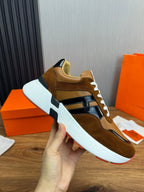 HM Men's Sneaker Brown Cowhide Suede 936368
