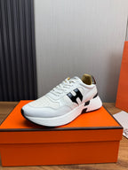 HM Men's Sneaker White Cowhide 519231