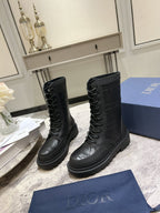 CD- D-Leader Ankle Boot 45mm Black Calfskin