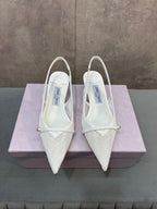 Jimmy 26 Amita Pump 45mm White Mesh 682976
