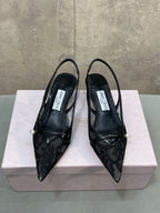 Jimmy 26 Amita Pump 45mm Black Mesh 682977
