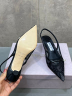 Jimmy 26 Amita Pump 45mm Black Mesh 682977