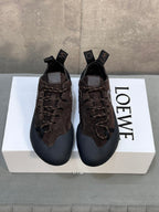 LOEW 26s Grip Sneaker Coffee Suede Sheepskin 682761