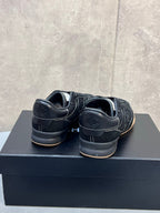 Chanel 26s Sneakers In Black Suede Quilted Cc Logo