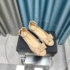 CC Mary Jane Beige Suede And Lambskin