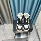 CC High Top Sneaker Black White Calfskin